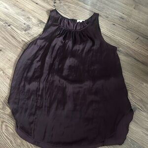 Wilfred Deep Purple Satin Tank Top size Small